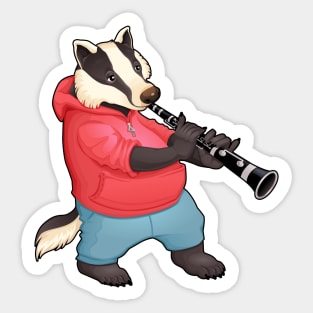 Clarinet Skunk Sticker